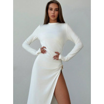 Biele elegantné šaty CHIC-314892-03