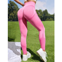 RUŽOVÉ PUSH-UP LEGÍNY S VYSOKÝM PÁSOM-280298-01