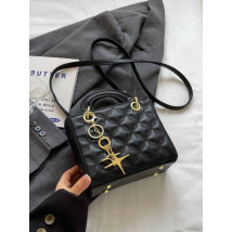 Čierna mini luxusná kabelka-307979-01