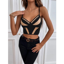 Čierny crop top-287464-010