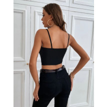 Čierny crop top-287464-010