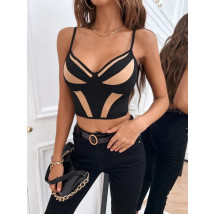 Čierny crop top-287464-010