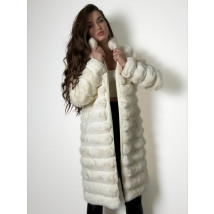 Biely dlhý kožušinový kabát-296845-03