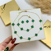 Dámska oceľová súprava s krabičkou Olivia-295607-09