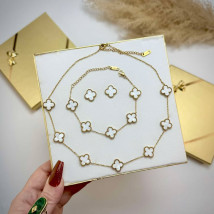 Dámska oceľová súprava s krabičkou Olivia-295608-010