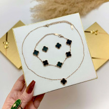 Dámska oceľová súprava s krabičkou Olivia-307289-05