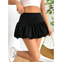 Čierna kraťasová sukňa PUFFY-307877-01