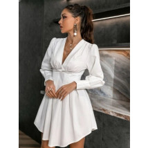 Biele šaty s dlhým rukávom-282859-03