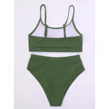 Olivovo-zelené dvojdielne plavky-282961-029