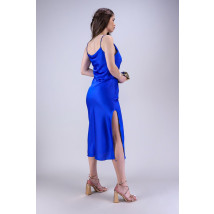 Modré saténové dlhé šaty-265765-02