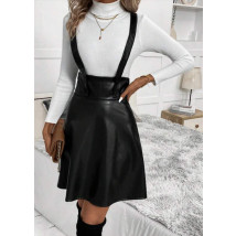 Čierna koženková sukňa na traky-296932-03