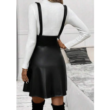 Čierna koženková sukňa na traky-296932-03