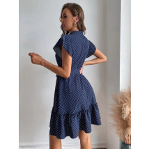 Bodkované modré šaty-288506-05