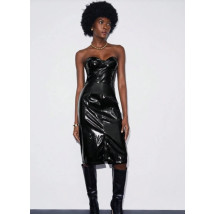 Čierne latexové šaty-296978-03
