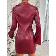 Červené koženkové šaty-296974-01