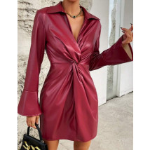 Červené koženkové šaty-296974-01