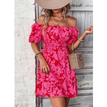 Ružové vzorované šaty-302430-03