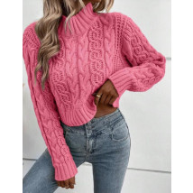 Ružový pletený sveter-297271-03