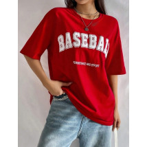 Červené tričko BASEBALL-308206-03