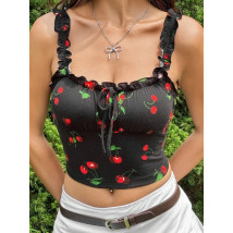 Čierny čerešňový top-308218-04