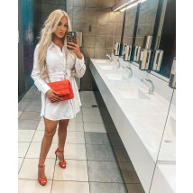 Biele košeľové šaty s opaskom-265174-01