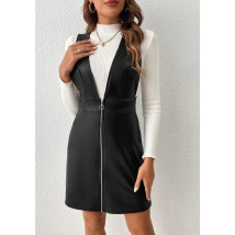 Čierne koženkové šaty-292176-01