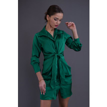Zelené saténové šaty-259898-09