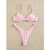 Bielo-ružové dvojdielne plavky-288951-03