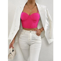 Ružový crop top-302099-01