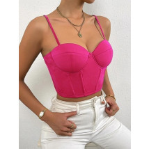 Ružový crop top-302099-01