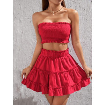 Červený sukňový komplet-288873-05