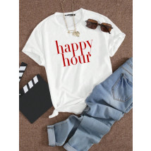 Biele tričko HAPPY HOUR-316570-01