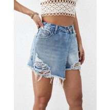 Rifľové potrhané kraťasy-283629-09