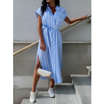 Modré pruhované šaty-325993-01