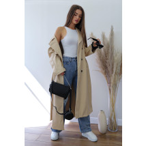 Béžová dlhá koženka-290941-05