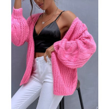 Ružový pletený kardigan-290071-03