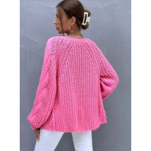 Ružový pletený kardigan-290071-03