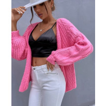 Ružový pletený kardigan-290071-03