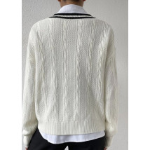 Biely pletený sveter-290105-04