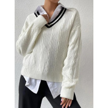 Biely pletený sveter-290105-04