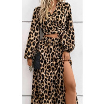 Leopardí sukňový komplet-304965-06
