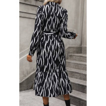 Čierno-biele vzorované šaty-289928-01