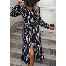 Čierno-biele vzorované šaty-289928-01