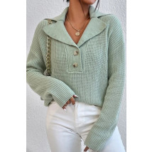 Zelený pletený sveter-289661-08