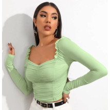 Svetlozelený top s dlhým rukávom-289636-04