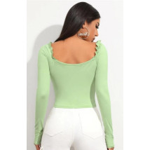 Svetlozelený top s dlhým rukávom-289636-04