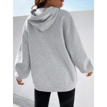 Sivá oversize mikina s kapucňou-295102-03