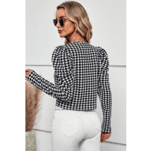 Čierno-biele vzorované sako-289634-012