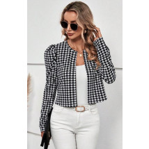 Čierno-biele vzorované sako-289634-012
