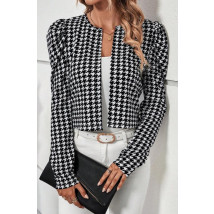Čierno-biele vzorované sako-289634-012
